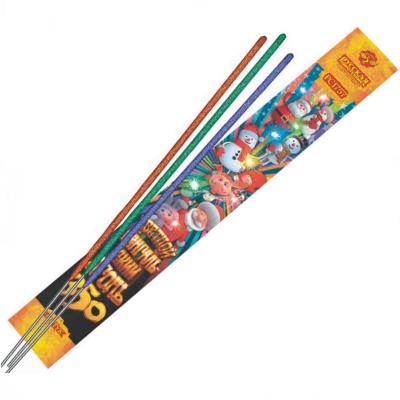 Цветной 350 мм. Бенгальские огни купить в Дальнереченске | dalnerechensk.salutsklad.ru