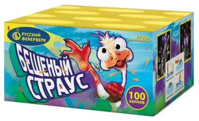 Бешеный страус Батарея салютов купить в Дальнереченске | dalnerechensk.salutsklad.ru